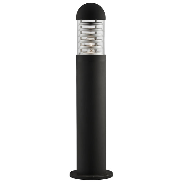 Searchlight 7900-600BK Bronx Outdoor Post- Black Metal, Clear Glass & Polycarbonate