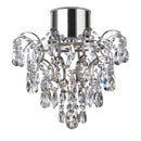 Searchlight 7901-1CC-LED Belle Chandelier  - Chrome Metal & Clear Crystal