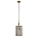 Searchlight 8092-2AB Victoria 2Lt Pendant - Antique Brass Metal & Clear Crystal - Searchlight - Falcon Electrical UK