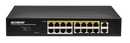 GLS1118P-150W 16*GIGABIT PoE SWITCH 2*RJ45 36Gbps 150W