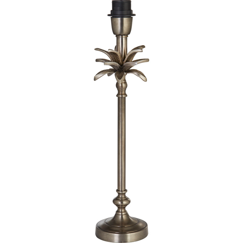 Searchlight 81210AN Base Only - Palm Table Lamp - Antique Nickel