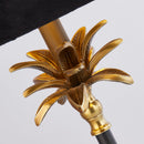 Searchlight 81210BK Base Only - Palm Table Lamp - Satin Brass & Black Metal