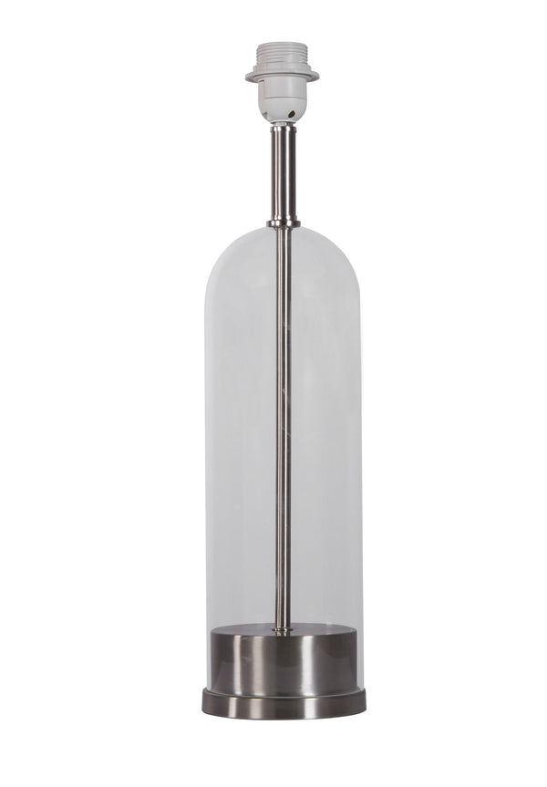 Searchlight 81711SN Base Only - Oxford Table Lamp - Satin Nickel Metal & Glass