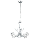 Searchlight 8285-5CC Bellis 5Lt Pendant - Chrome Metal & Clear Glass