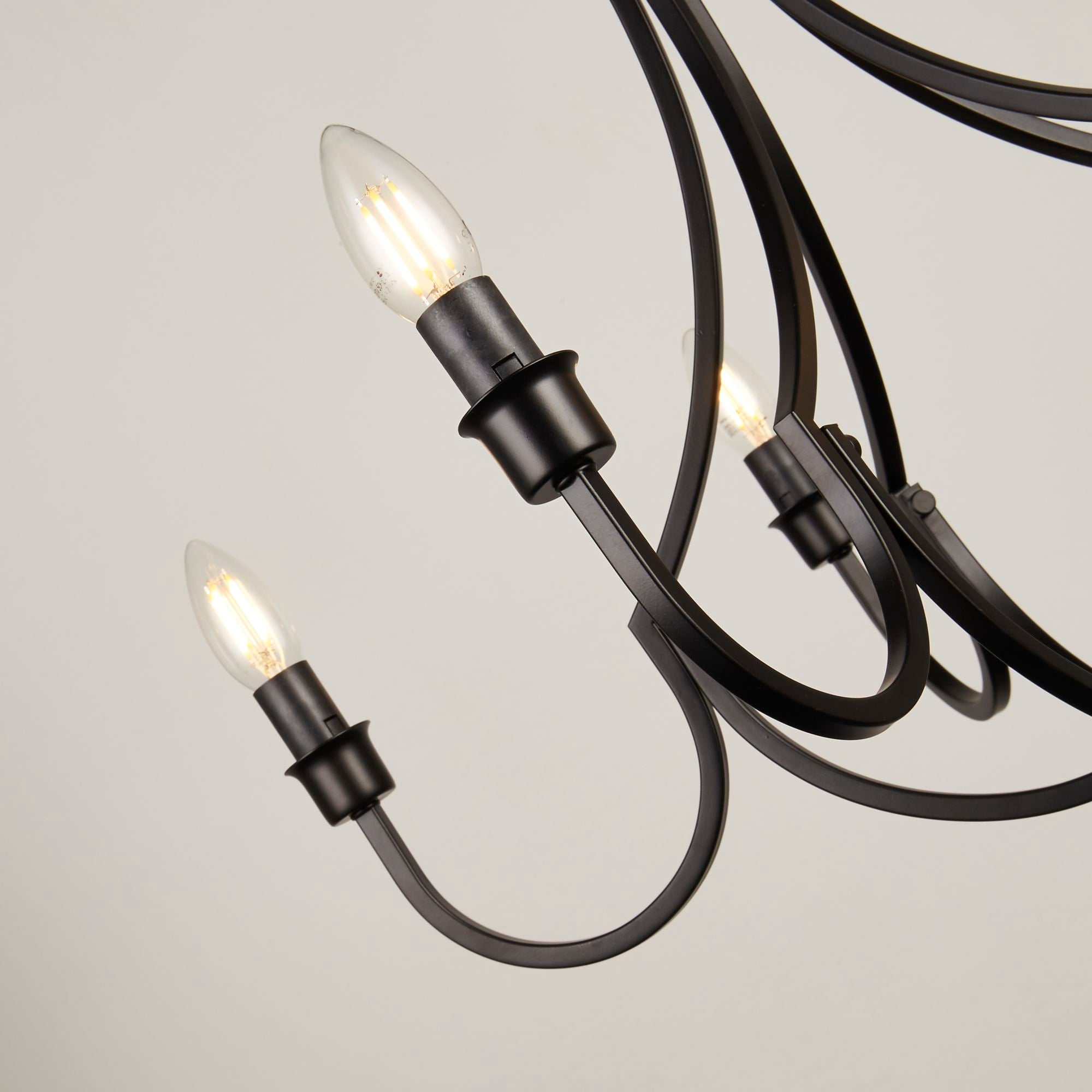 Searchlight 82915-5BK Lodge 5Lt Pendant - Black Metal - Searchlight ...
