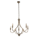 Searchlight 82915-5SS Lodge 5Lt Pendant - Satin Silver Metal