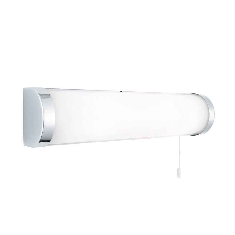 Searchlight 8293CC Poplar  2Lt Wall Light - Chrome Metal & Opal Glass