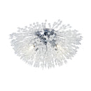 Searchlight 83420-4CC Sunburst 4Lt Flush - Chrome Metal & Glass Beads