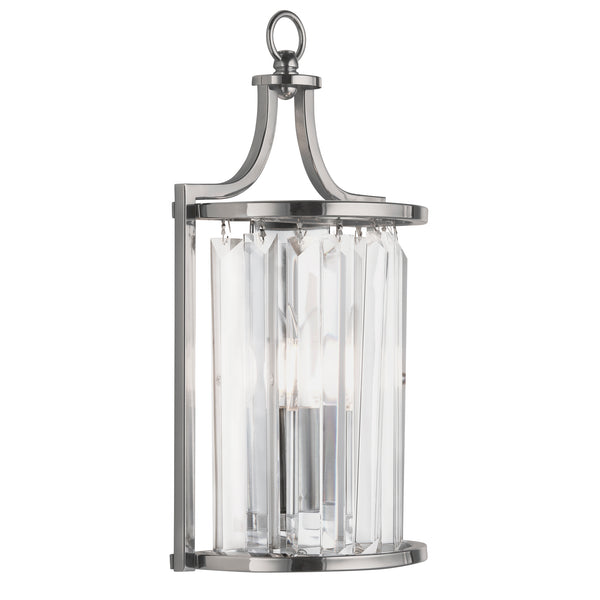 Searchlight 8571CC Victoria  Wall Light  - Chrome Metal & Clear Crystal