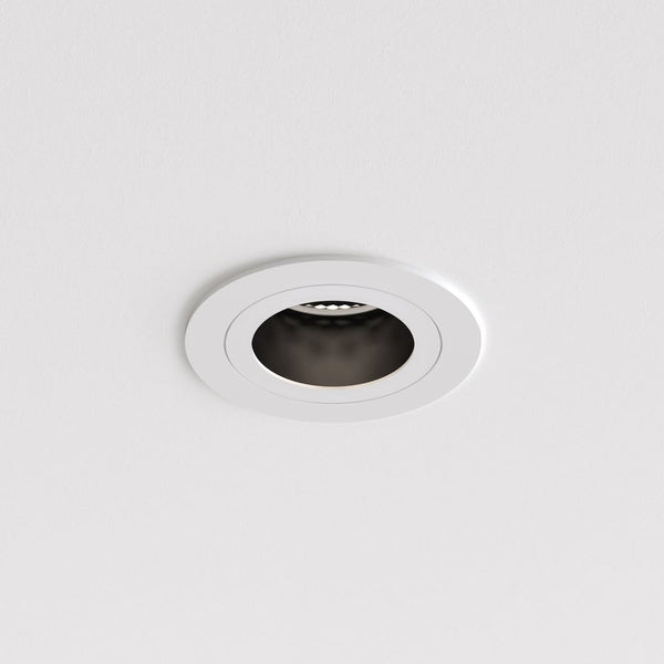 Astro 1434001 Pinhole Slimline Round Fixed Fire-Rated IP65 Matt White