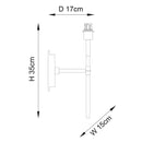 Endon 97872 Rennes 1lt Wall - Endon - Falcon Electrical UK