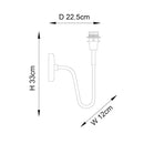 Endon 97875 Rouen 1lt Wall - Endon - Falcon Electrical UK