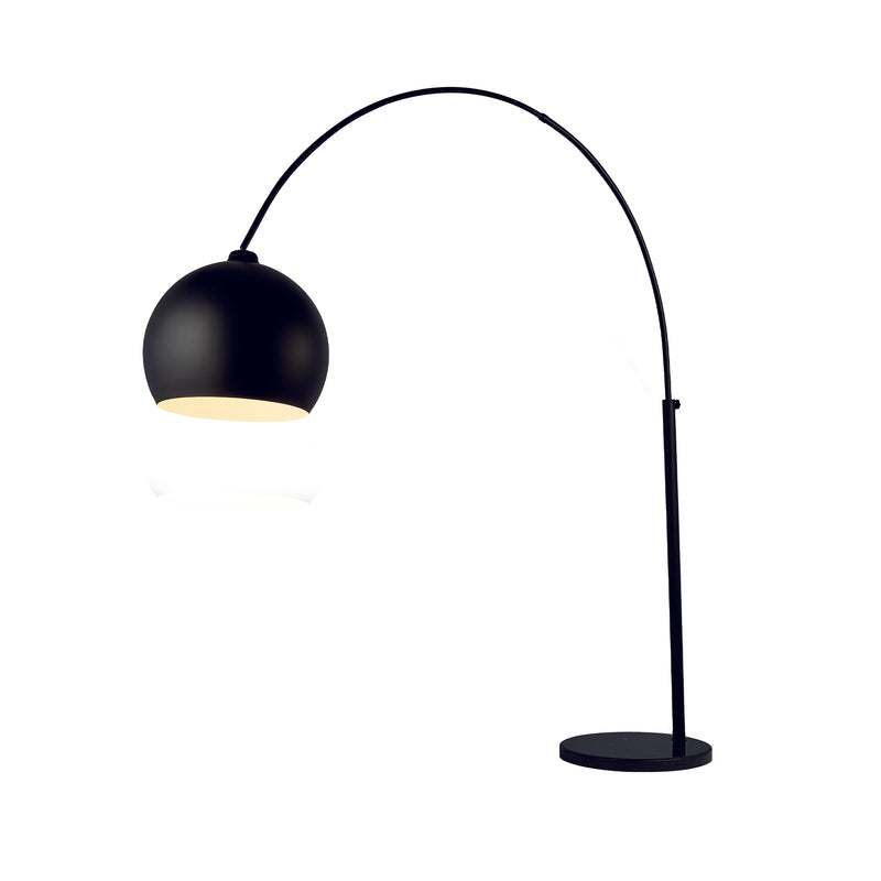 Searchlight 98011BK Giant Arc Floor Lamp - Matt Black Metal