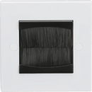 Knightsbridge MLA NETBRUSH2 1G Brush faceplate (assembled) - Knightsbridge MLA - Falcon Electrical
