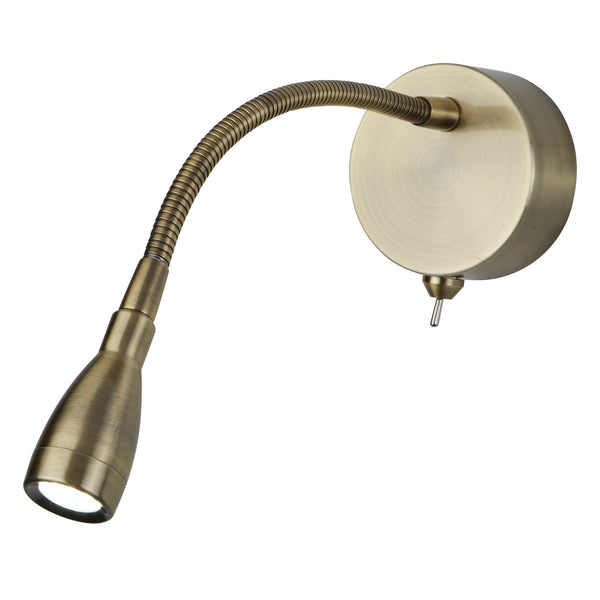 Searchlight 9917AB Flexy Wall Light  - Antique Brass Metal