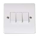 Click Scolmore CCA013 10A 3 Gang 2 Way Switch
