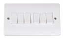 Click Scolmore CCA105 10A 6 Gang 2 Way Switch