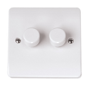 Click Scolmore CCA142 2 Gang 2 Way 250W Dimmer Switch