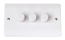 Click Scolmore CCA143 3 Gang 2 Way 250W Dimmer Switch
