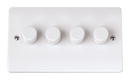 Click Scolmore CCA144 4 Gang 2 Way 250W Dimmer Switch