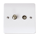 Click Scolmore CCA170 1 Gang Non-Isolated Satellite And Coaxial