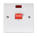 Click Scolmore CCA201 Curva - 50A 1 Gang Double Pole Switch With Neon