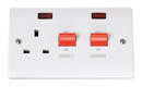 Click Scolmore CCA205 Curva - 50A Cooker Control Unit With Neons