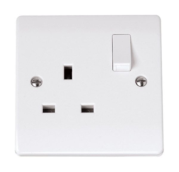 Click Scolmore CCA605 13A 1 Gang Switched Socket