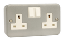 Click Scolmore CL036B 2 Gang 13A DP Switched Socket Outlet