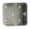 Click Scolmore CL087 Metal Clad 1 Gang Mounting Box (50mm Deep)