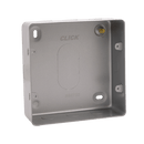 Click Scolmore CL089 2G 2 ROW METAL CLAD BACK BOX - 50MM DEEP