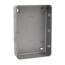 Click Scolmore CL090B 2G 3 ROW MC BACK BOX - 50MM DEEP-NO K/O