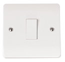 Click Scolmore CMA010 10AX 1 Gang 1 Way Plate Switch