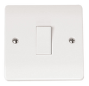 Click Scolmore CMA011 10AX 1 Gang 2 Way Plate Switch