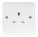 Click Scolmore CMA030 13A 1 Gang Unswitched Socket Outlet