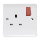 Click Scolmore CMA035PWRD 13A 1 GANG DP SW SOC