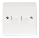 Click Scolmore CMA127 Twin Telephone Outlet - Secondary