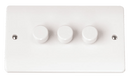Click Scolmore CMA163 CMA 3GANG 2WAY 100W LED DIMMER SWITCH