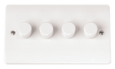 Click Scolmore CMA164 CMA 4GANG 2WAY 100W LED DIMMER SWITCH