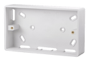 Click Scolmore CMA235 2 Gang 29mm Deep PVC Pattress Box - Trunking