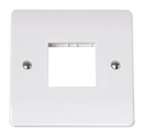 Click Scolmore CMA402 Single Plate Twin Aperture