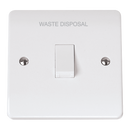 Click Scolmore CMA622-WD 20A DOUBLE POLE SWITCH - WASTE DISPOSAL ETCHING