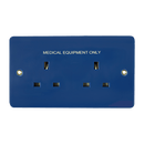 Click Scolmore CMA632BL 13A 2G BLUE MEDICAL SOCKET TE CE