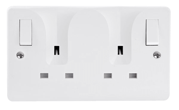 Click Scolmore CMA736 13A 2G DP O/B Switched Locating Plug Socket