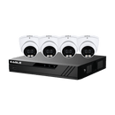 Eagle CVPLUS - 8 - 4DOME - 1TB - W 5MP HDCVI Full - Colour CCTV Kit w/ DVR & 4 Cameras - White - QVIS Security - Falcon Electrical