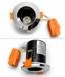 Modlux FCP-IP20 GU10 IP20 Fire Rated Fixed Downlight comes with Polished Chrome Bezel