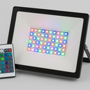 Knightsbridge MLA FLG20RGB 230V IP65 20W RGB LED Black Die-cast Aluminium Floodlight