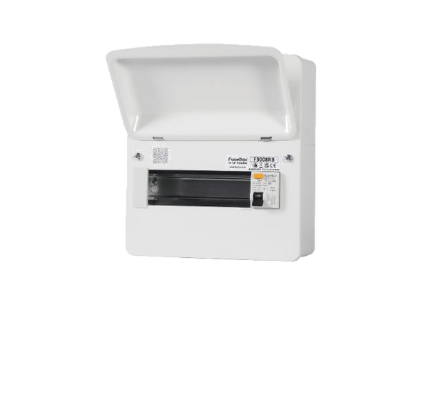 Fusebox F3008RB 8 WAY 63A 30mA RCD Consumer Unit TYPE B - Fusebox - Falcon Electrical