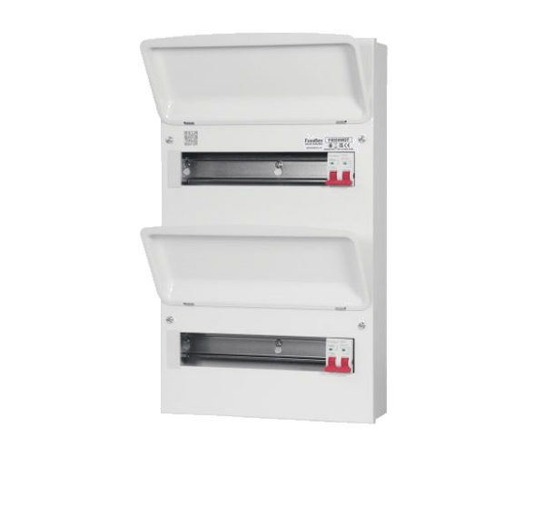 Fusebox F3024MDT 24 Way Consumer Unit (12/12) 2 x 100A Main Switch - Fusebox - Falcon Electrical