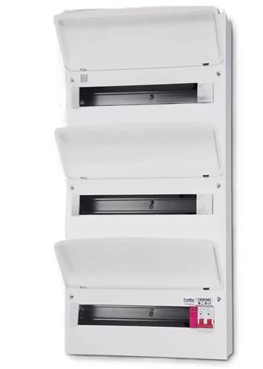 Fusebox F3047MZ 100A MS 47 Way (15/16/16) T2 SPD (Triple Bank) - Fusebox - Falcon Electrical
